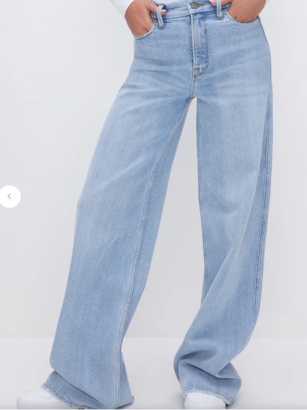 Good American GOOD SKATE WIDE LEG JEANS - Picture 2 of 4